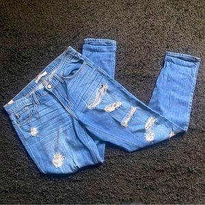 KanCan Boyfriend Ripped Jeans
